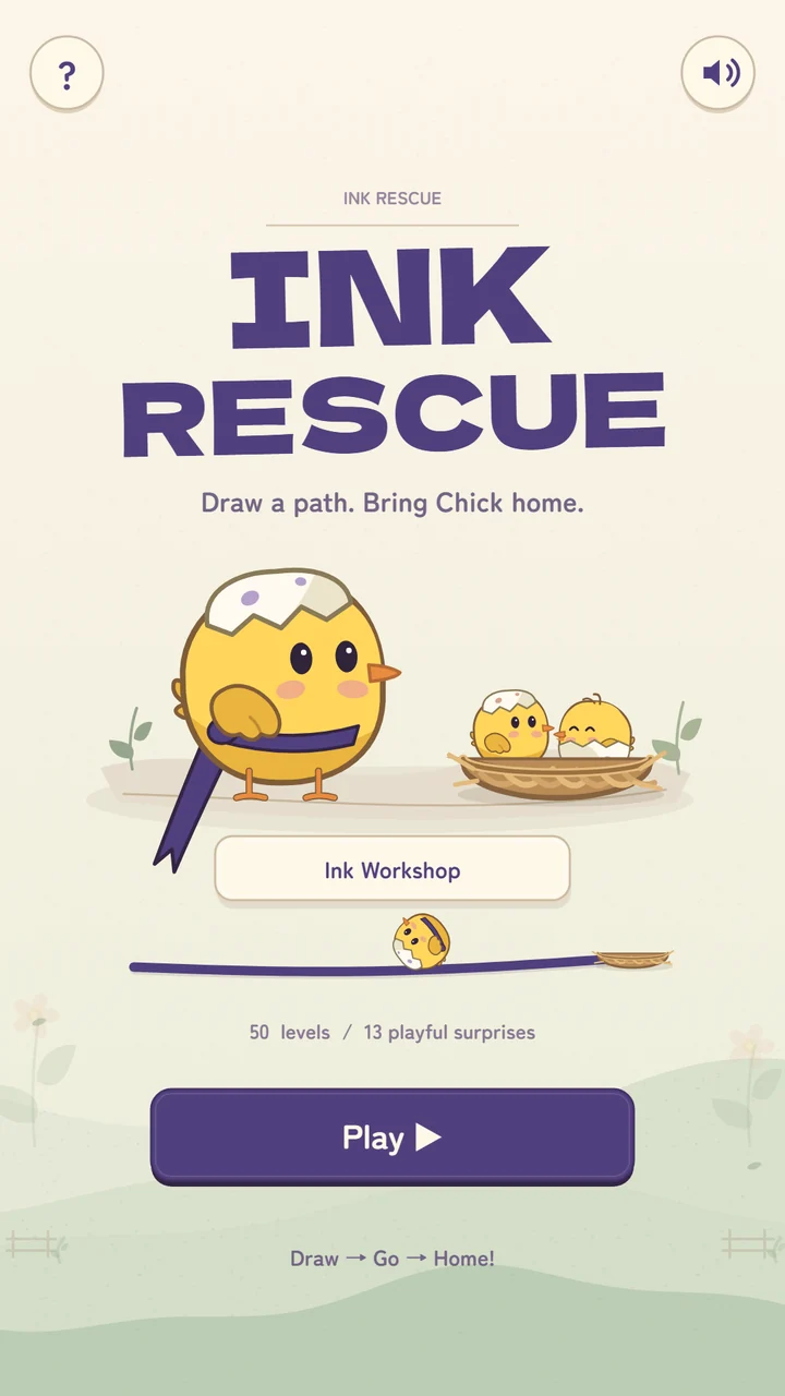 Ink Rescue title screen